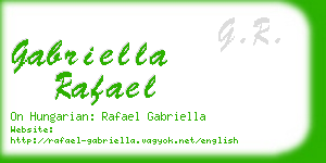 gabriella rafael business card